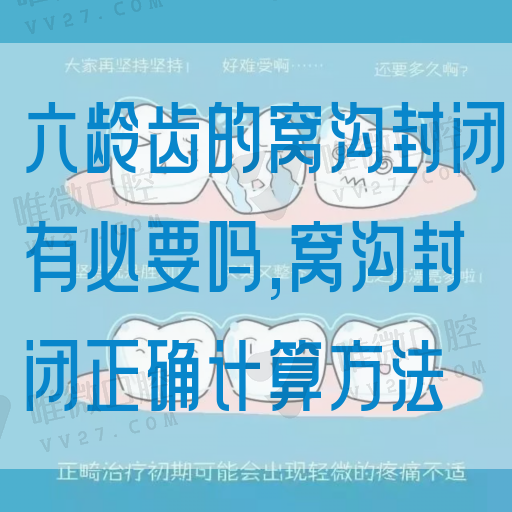 六龄齿的窝沟封闭有必要吗,窝沟封闭正确计算方法(图1)